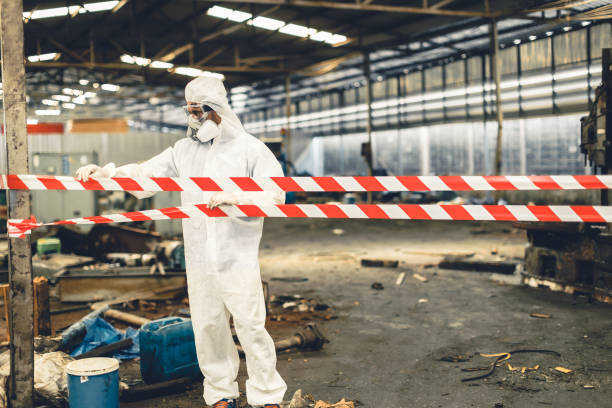Professional Biohazard technician working in Concord, MI